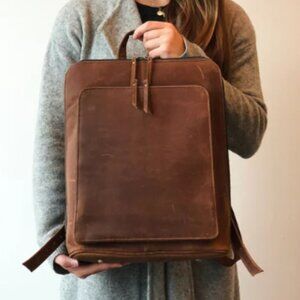 Handmade Distressed Leather Backpack